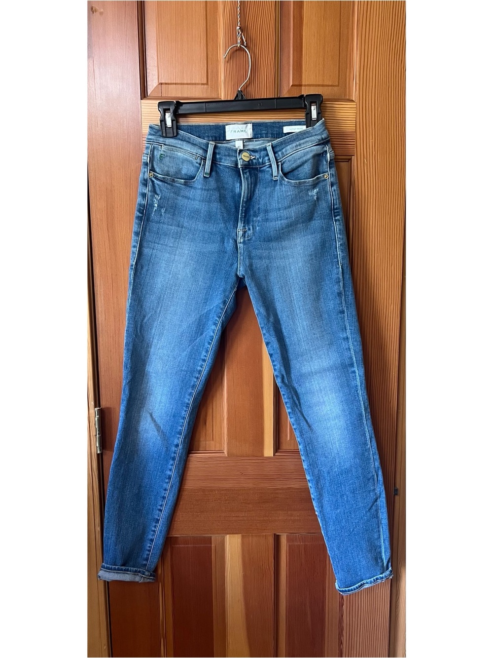 Frame Denim Light Blue Skinny Jeans